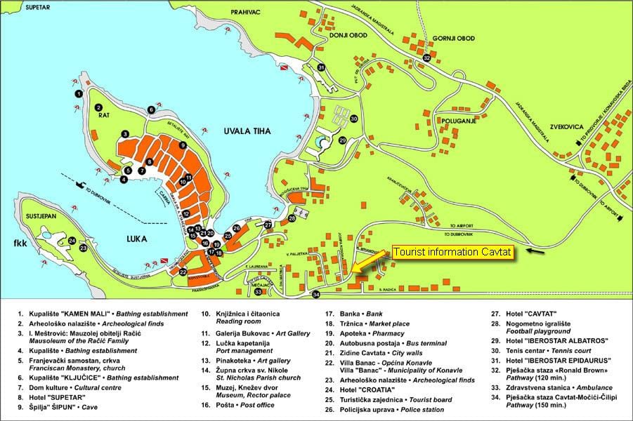 ramani ya cavtat croatia