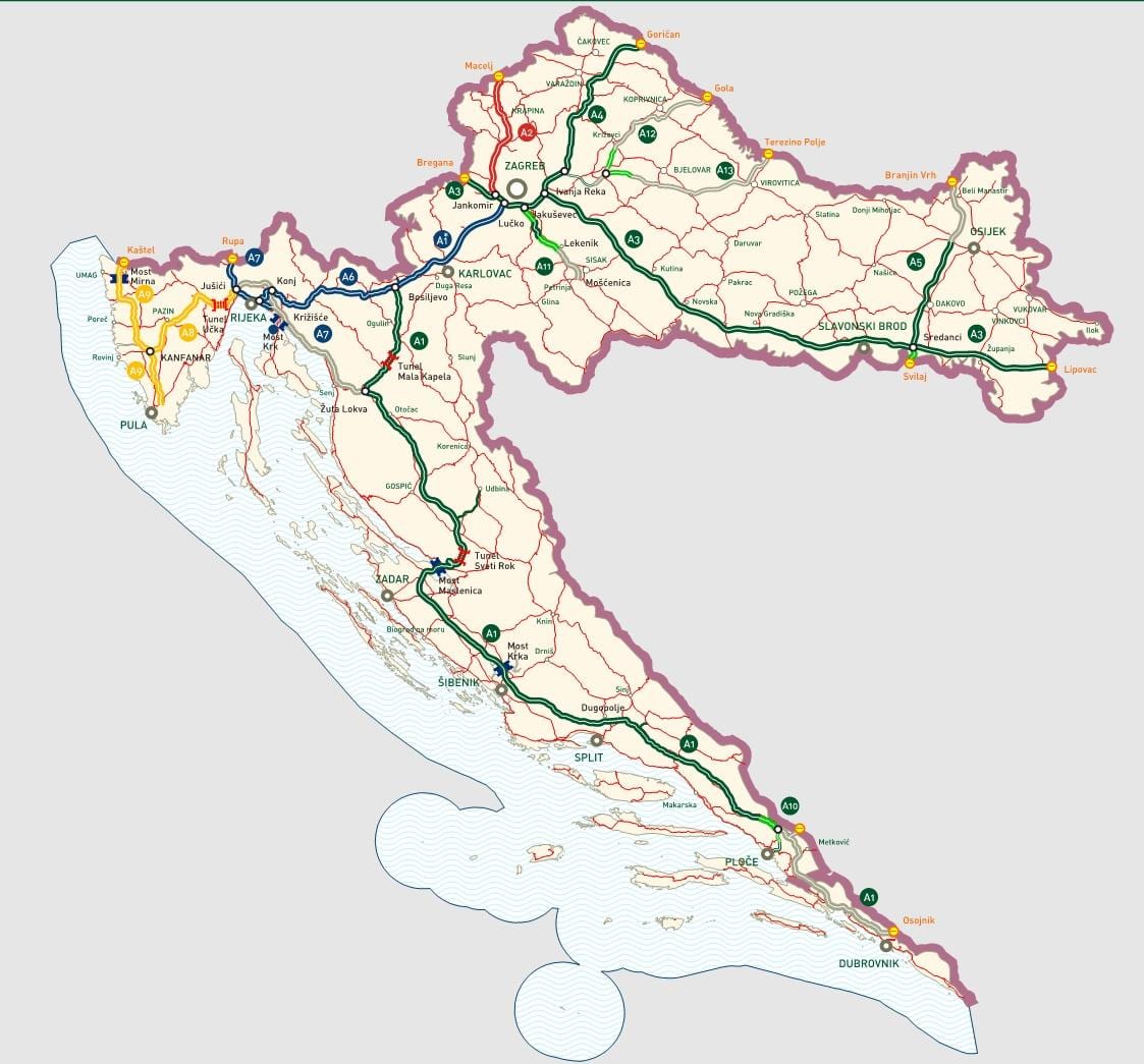 croatian motorways ramani
