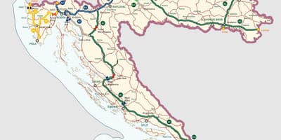 Croatian motorways ramani