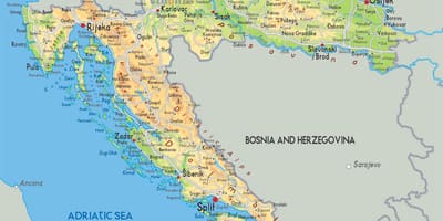 Ramani ya croatia mto