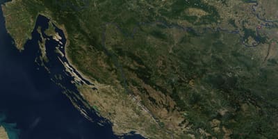 Ramani ya croatia satellite