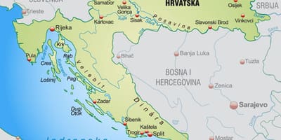 Kaskazini croatia ramani