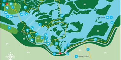 Krka hifadhi ya taifa ya croatia ramani